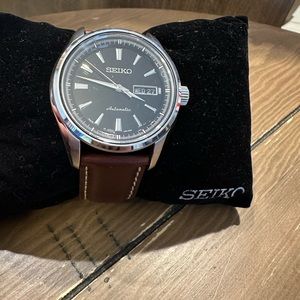 Seiko Presage SARY057 Automatic Men’s Black Dial Watch Sapphire Glass Timepiece